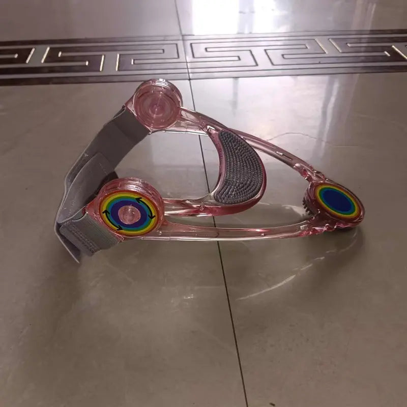 Adjustable Neck Support Collar with Curved Chin Rest and Circular Accents [YQT:ULO-260926-003:1f9c70b5752c6502]