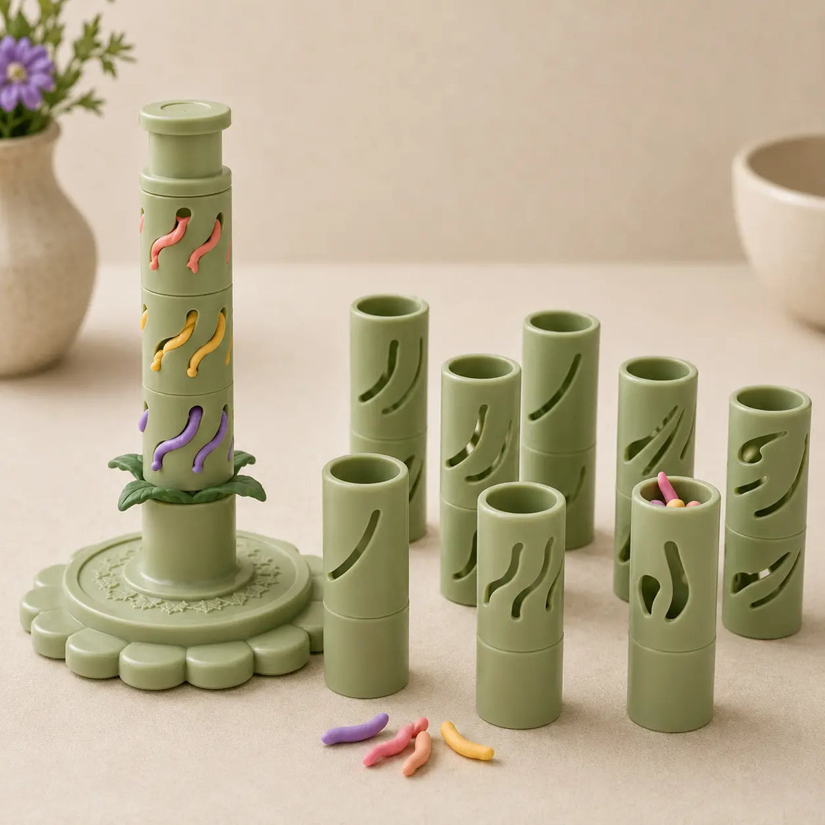 Clay Flower Maker Tool Set with Layered Petal Cutters and Press [YQT:ULO-260912-006:578577bdb26a8439]