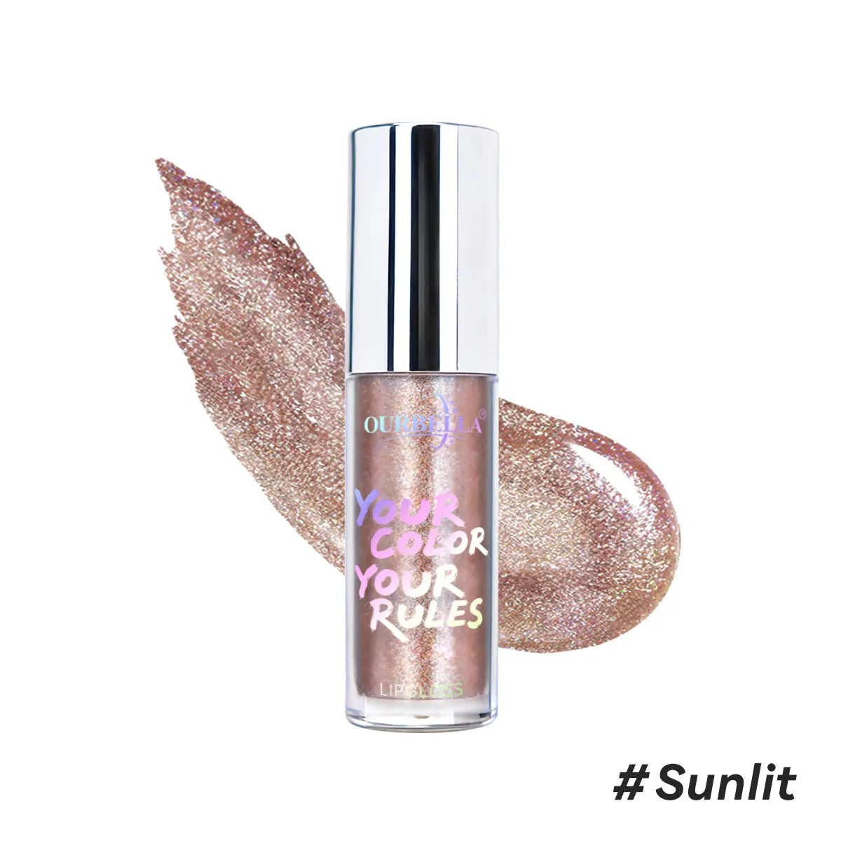 Ourbella Glitter Lip Gloss with Shimmering Color and High Shine Finish [YQT:ULO-260912-003:7949540dc488fd7b]