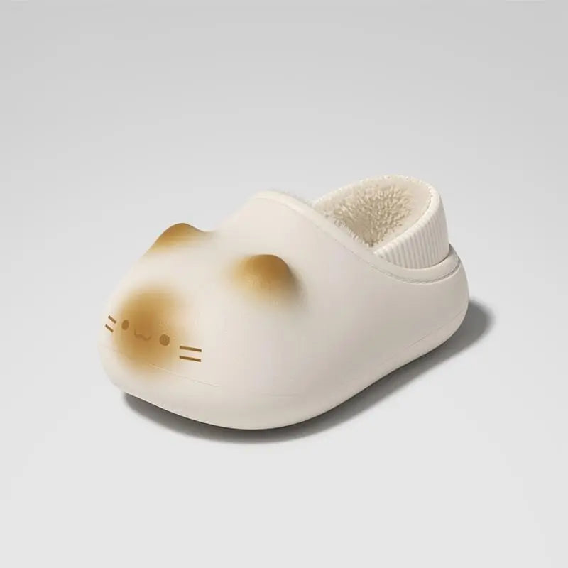 Cute Cat and Rabbit Slippers with Sculpted Ears and Animal Faces [YQT:ULO-260912-002:1635a870c906d6c5]