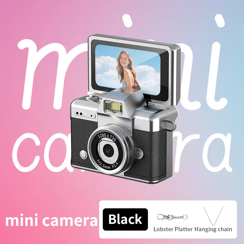 Mini Retro Digital Keychain Camera with Flip Screen and Flash [YQT:ULO-261012-002:9d8a106518f66ae7]