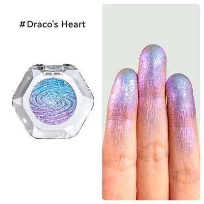 Multichrome Ombre Shimmer Eyeshadow with Galaxy Swirl Design in Clear Compact [YQT:ULO-260915-002:c2e59c738d262038]