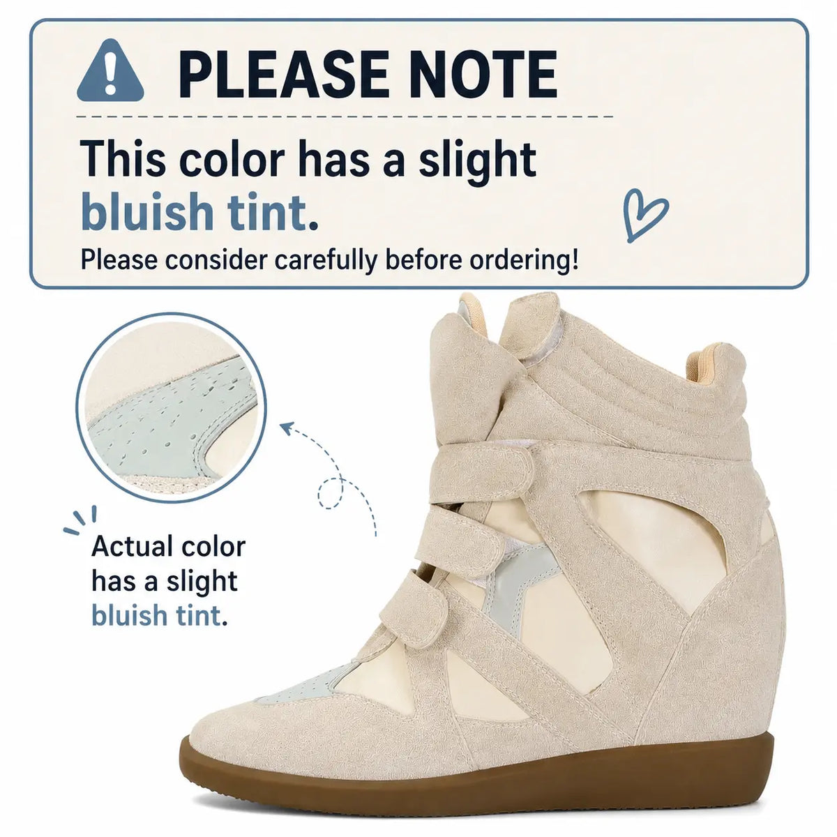 Women's High Top Wedge Sneakers with Hidden Heel and Triple Straps [YQT:ULO-260923-004:0935fc9b402c22df]