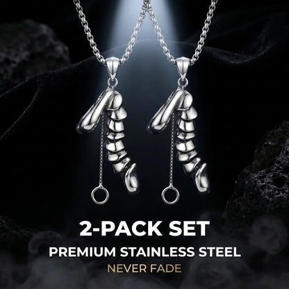 Interactive Articulated Pendant Necklace with Pull Ring and Segmented Design [YQT:ULO-260912-001:e9bd9c559068b87f]