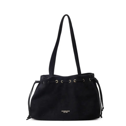 Women's Retro Drawstring Tote Bag with Double Shoulder Straps and Interior Pocket [YQT:ULO-260918-002:f90b587de27f853f]