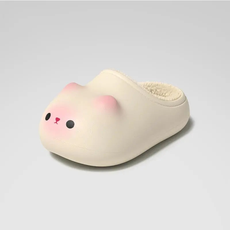 Cute Cat and Rabbit Slippers with Sculpted Ears and Animal Faces [YQT:ULO-260912-002:0cd60fe80d98e192]