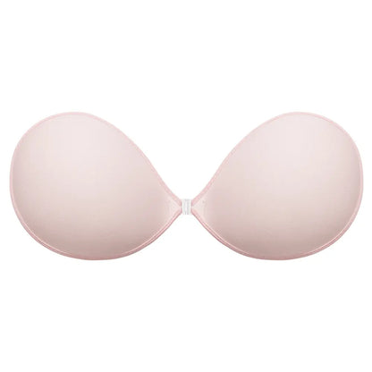 Strapless Adhesive Bra with Contoured Cups and Clear Front Clasp [YQT:ULO-260917-001:b8e8923a02faa351]