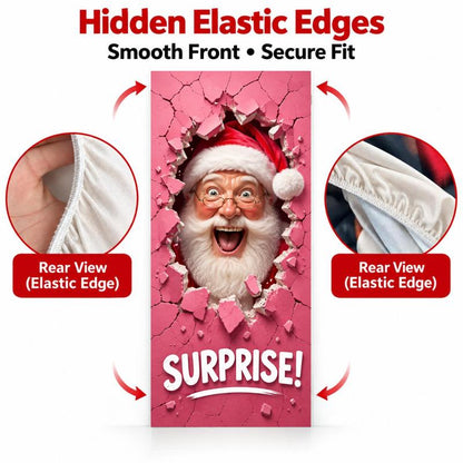 Christmas and Halloween Stretch Fabric Door Cover with Elastic Edges [YQT:ULO-261027-001:b8210a029064801f]