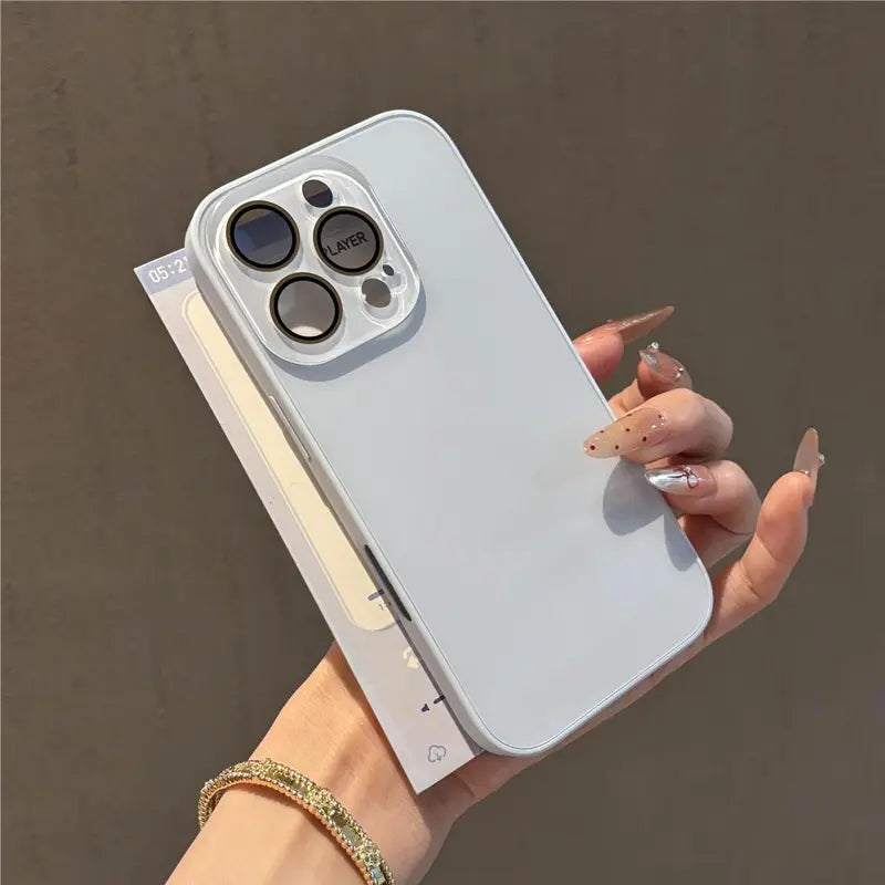 Glossy Solid Color Phone Case with Matching Camera Surround [YQT:ULO-260916-007:86eba258c6537bd0]