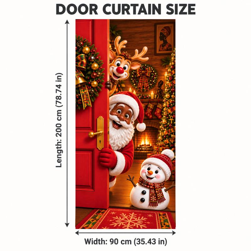Christmas and Halloween Stretch Fabric Door Cover with Elastic Edges [YQT:ULO-261027-001:71e7d10403e0e95c]