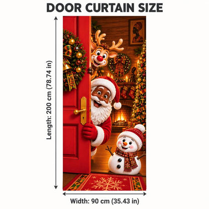 Christmas and Halloween Stretch Fabric Door Cover with Elastic Edges [YQT:ULO-261027-001:71e7d10403e0e95c]