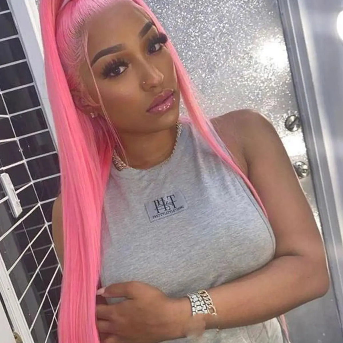 28 Inch Long Straight Synthetic Lace Front Wig in Multiple Colors [YQT:ULO-261008-004:cc155f85d59e7ca5]