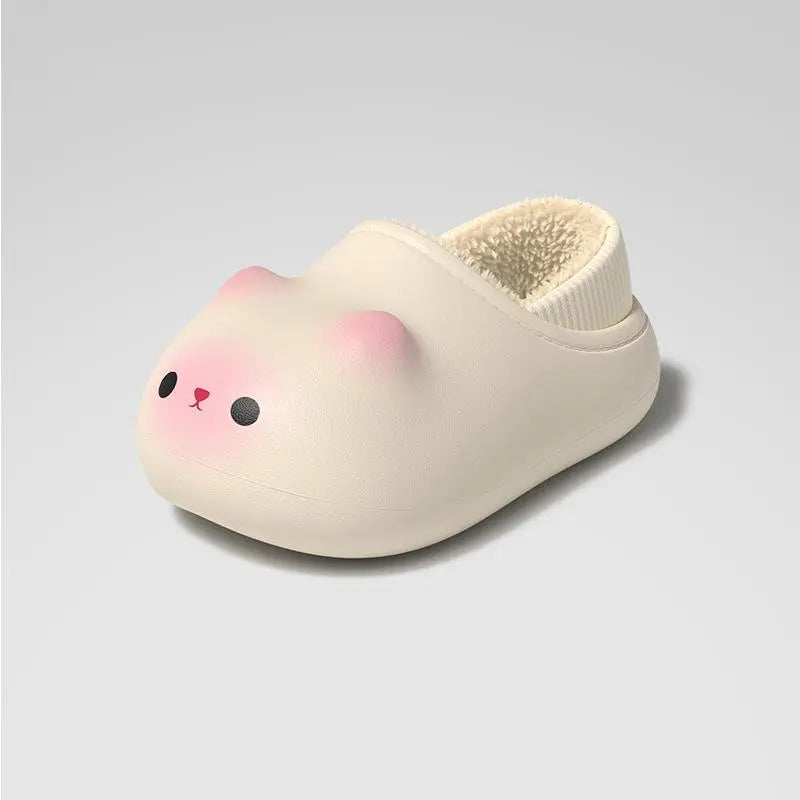 Cute Cat and Rabbit Slippers with Sculpted Ears and Animal Faces [YQT:ULO-260912-002:0745b53ca1340b5f]
