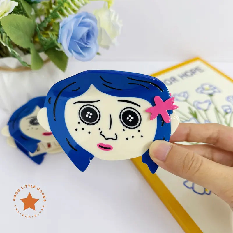 Halloween Claw Hair Clips with Horror Faces, Ghosts and Novelty Designs [YQT:ULO-261008-003:a23773db50f5ed3c]