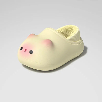 Cute Cat and Rabbit Slippers with Sculpted Ears and Animal Faces [YQT:ULO-260912-002:95abf4ceb344c104]