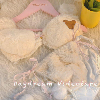 Plush Animal Design Bra and Brief Set in Multiple Colors [YQT:ULO-261017-001:47e812124a681e80]