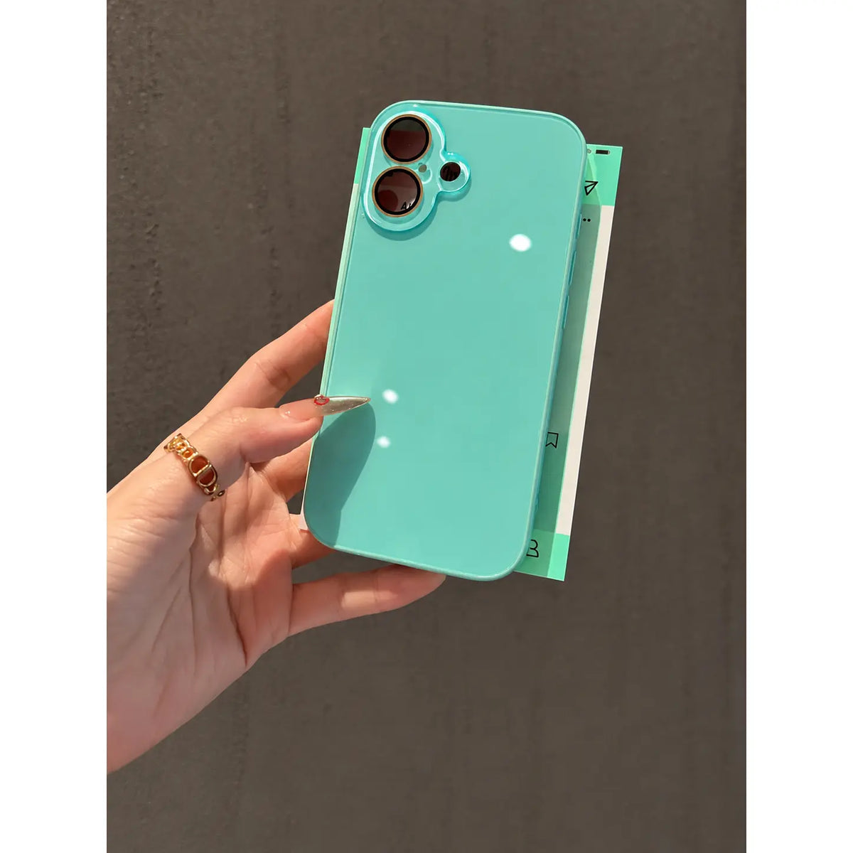 Glossy Solid Color Phone Case with Matching Camera Surround [YQT:ULO-260916-007:0389f5f3d02cfe58]