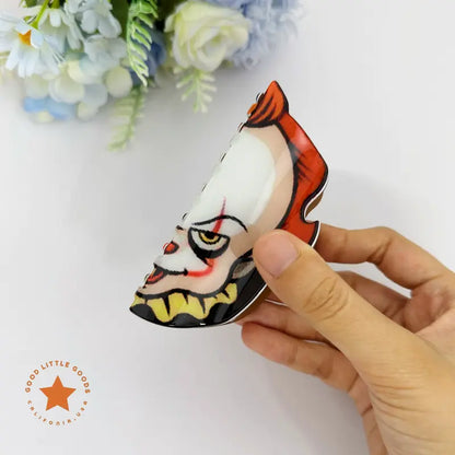 Halloween Claw Hair Clips with Horror Faces, Ghosts and Novelty Designs [YQT:ULO-261008-003:d474065684e5cb35]