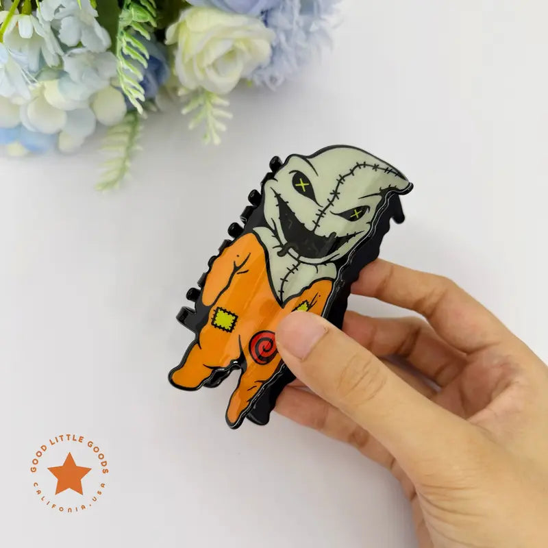 Halloween Claw Hair Clips with Horror Faces, Ghosts and Novelty Designs [YQT:ULO-261008-003:2328d5ee938eed6d]
