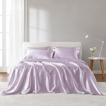 Six-Piece Solid Color Satin Bedding Set with Sheets and Pillowcases [YQT:ULO-261006-007:04b89286898628f2]