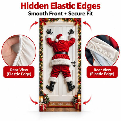 Christmas and Halloween Stretch Fabric Door Cover with Elastic Edges [YQT:ULO-261027-001:76f147ce2003e2b8]