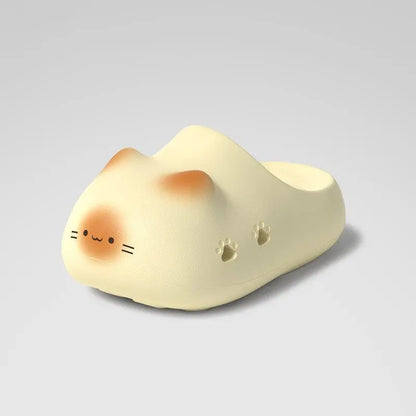 Cute Cat and Rabbit Slippers with Sculpted Ears and Animal Faces [YQT:ULO-260912-002:e5bb73989fb3a6a8]
