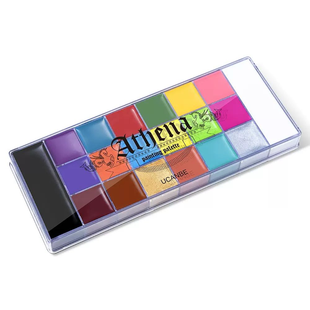 UCANBE Athena 20-Color Face and Body Paint Palette for Halloween Makeup