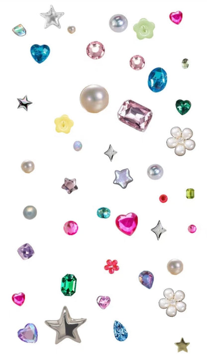 3228 Self Adhesive Rhinestone Gem Stickers in Assorted Colors and Shapes