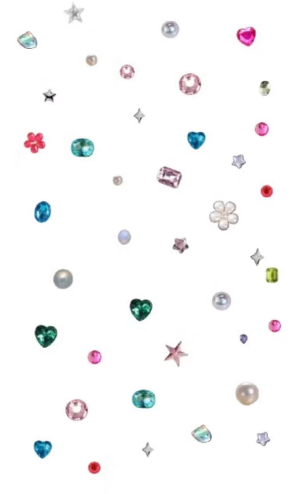 3228 Self Adhesive Rhinestone Gem Stickers in Assorted Colors and Shapes