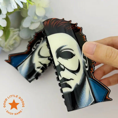 Halloween Claw Hair Clips with Horror Faces, Ghosts and Novelty Designs [YQT:ULO-261008-003:5adde38c16205eda]
