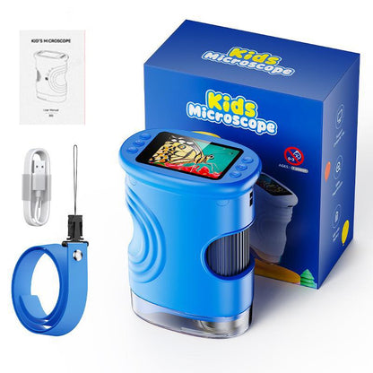 【2027 Upgrade】SEEKID 1000X Handheld Microscope for Kids with 4K 2.0\" Screen, Photo & Video Camera, Rechargeable and Portable, a Fun STEM Gift & Birthday Present for Ages 3+,back to school