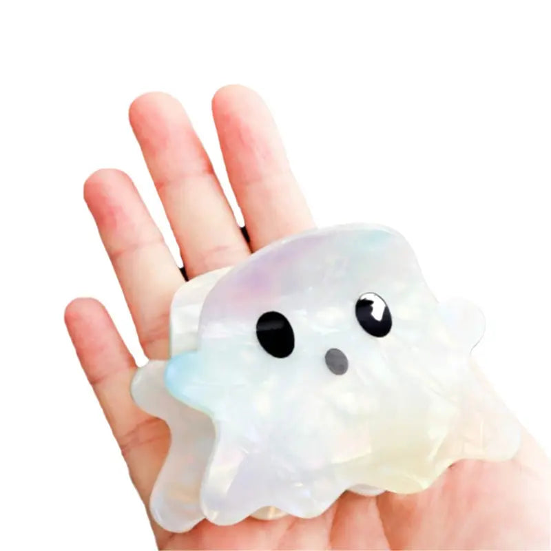 Halloween Claw Hair Clips with Horror Faces, Ghosts and Novelty Designs [YQT:ULO-261008-003:cdf10b74608a961c]