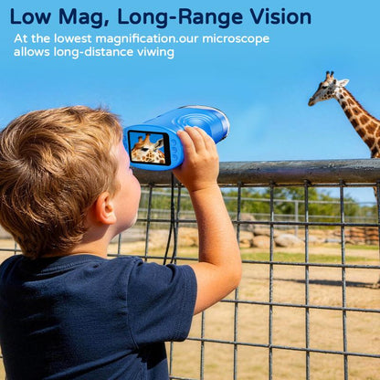 【2027 Upgrade】SEEKID 1000X Handheld Microscope for Kids with 4K 2.0\" Screen, Photo & Video Camera, Rechargeable and Portable, a Fun STEM Gift & Birthday Present for Ages 3+,back to school