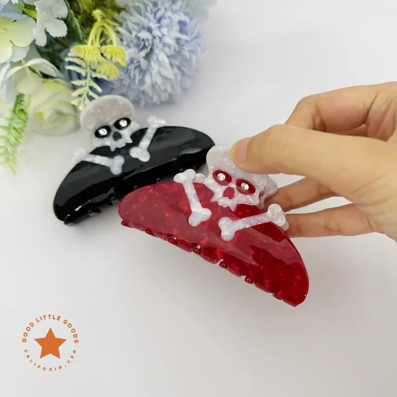 Halloween Claw Hair Clips with Horror Faces, Ghosts and Novelty Designs [YQT:ULO-261008-003:974f98072f828ab9]