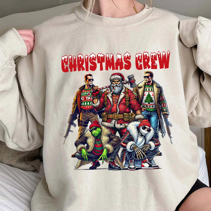 Christmas CREW Shirt, Christmas Movies Characters Shirt, Xmas Graphic Tee