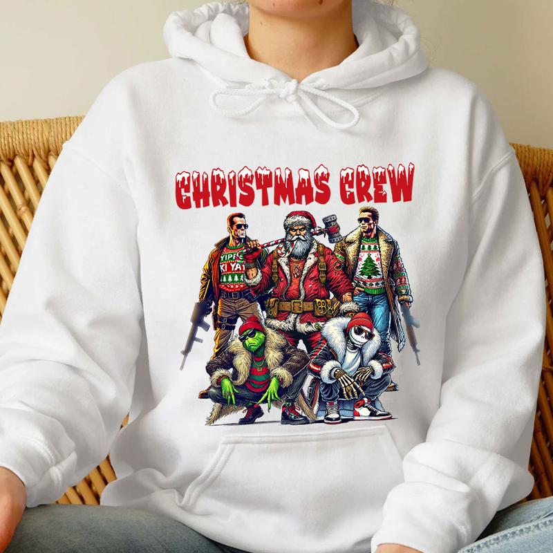 Christmas CREW Shirt, Christmas Movies Characters Shirt, Xmas Graphic Tee