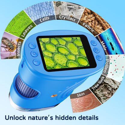 【2027 Upgrade】SEEKID 1000X Handheld Microscope for Kids with 4K 2.0\" Screen, Photo & Video Camera, Rechargeable and Portable, a Fun STEM Gift & Birthday Present for Ages 3+,back to school