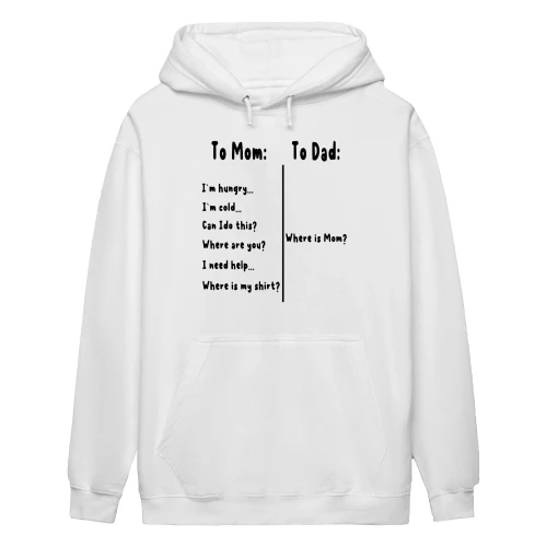 Funny To Mom To Dad Parenting Graphic Tee