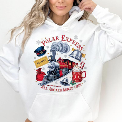 Vintage Train Polar Ex.press Christmas Sweatshirt Tshirt Hoodie