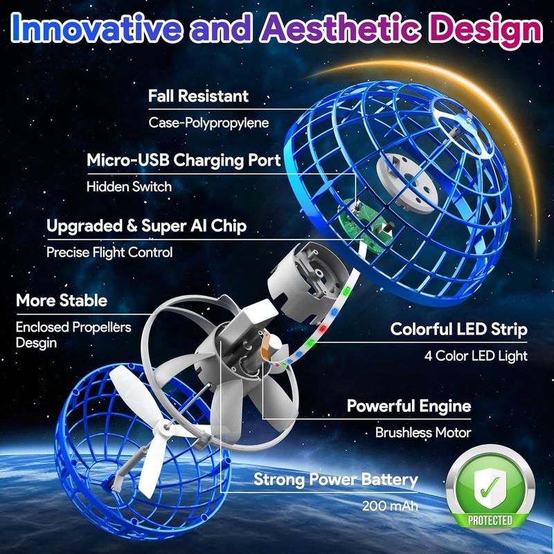 2026 Cosmic Flying Orb Hand Controlled Boomerang Hover Drone |   Galactic Fidget Spinner + Outdoor Fun |   Epic Gift for 6-12+ Kids & Teens! gift choices, party toys, cool gifts, family fun, Christmas gifts。