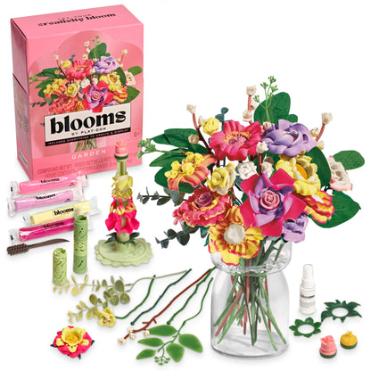 Blooms by Play-Doh Meadow Bouquet Kit, Doh Bouquet Assortment- Floral Crafts for Adults & Teens