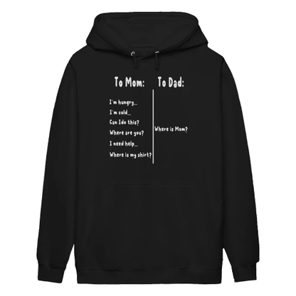 Funny To Mom To Dad Parenting Graphic Tee