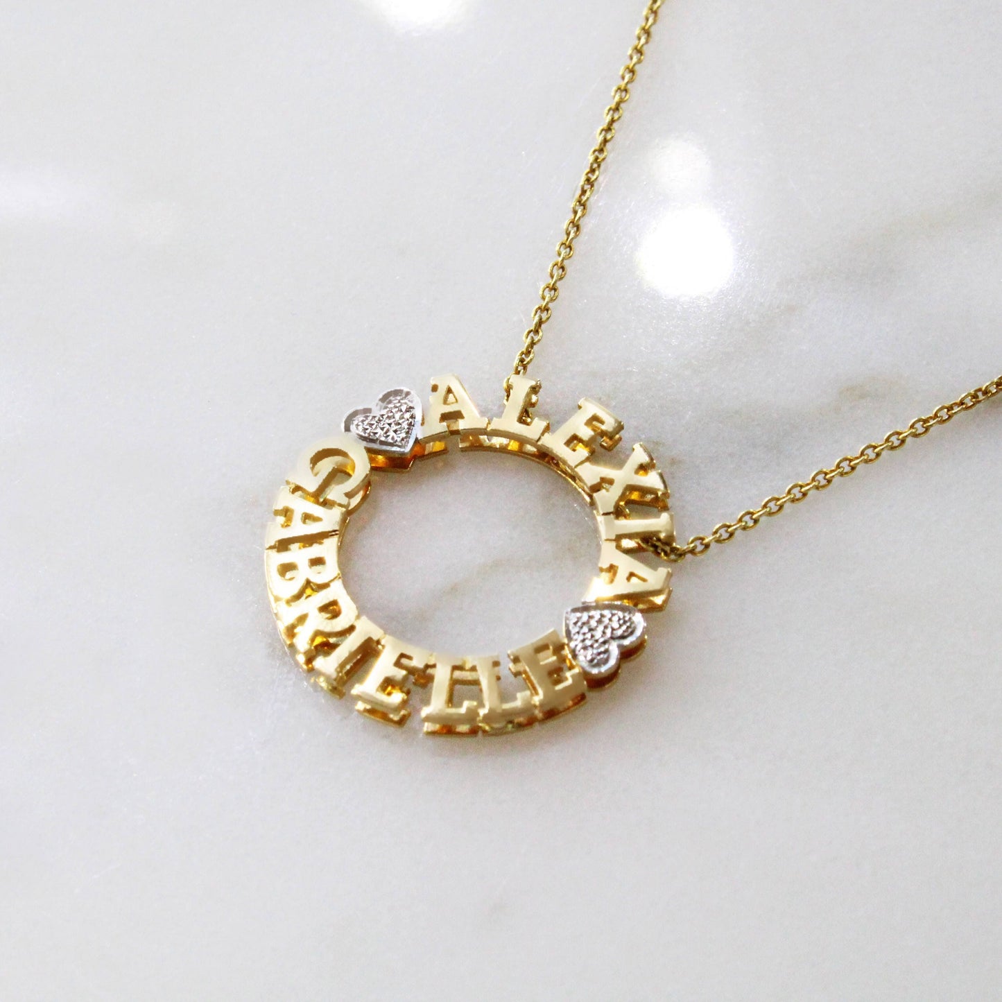 Circle Name Necklace