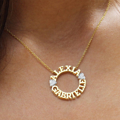 Circle Name Necklace