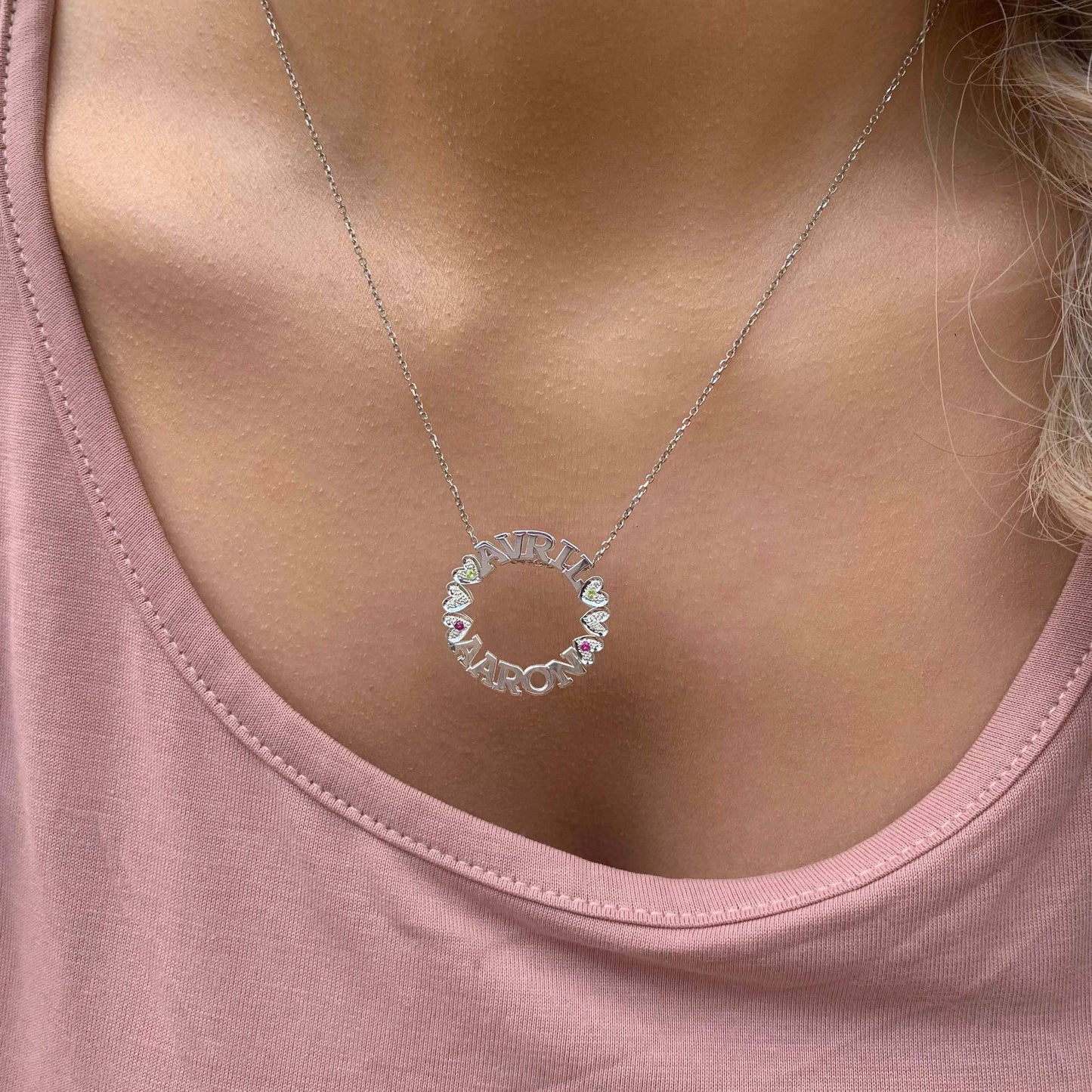 Circle Name Necklace