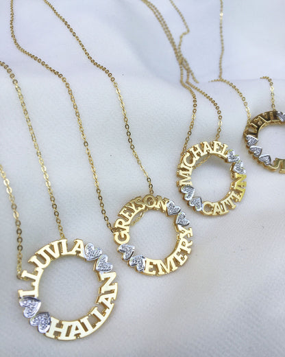 Circle Name Necklace