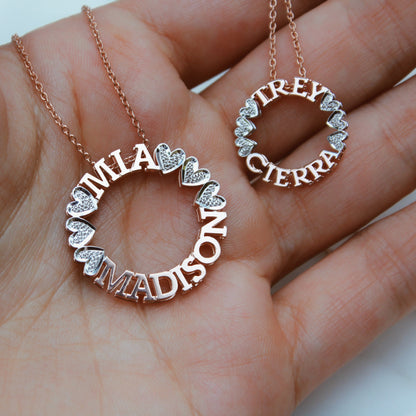 Circle Name Necklace