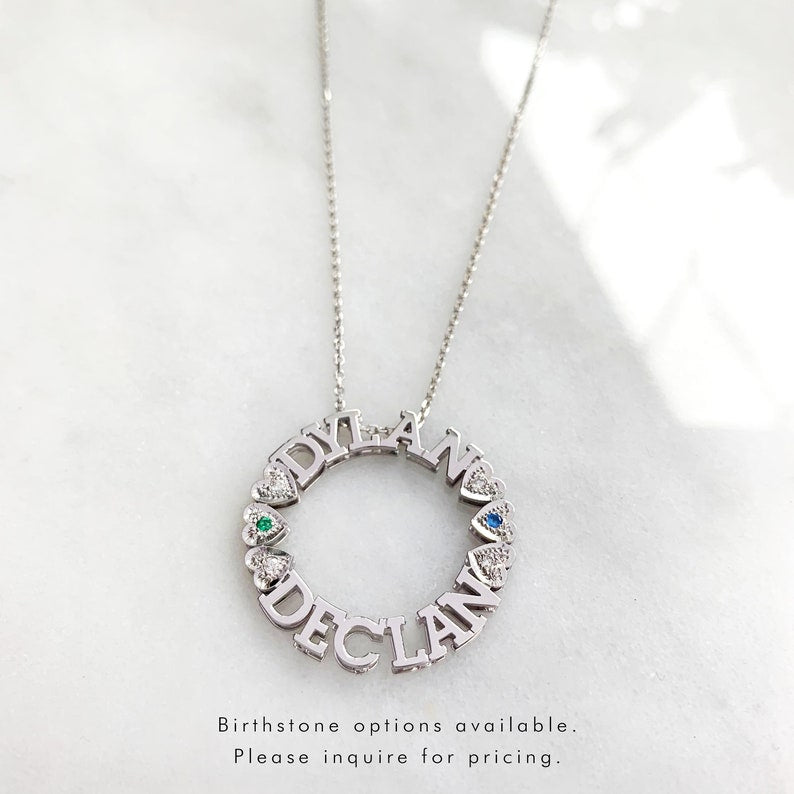 Circle Name Necklace