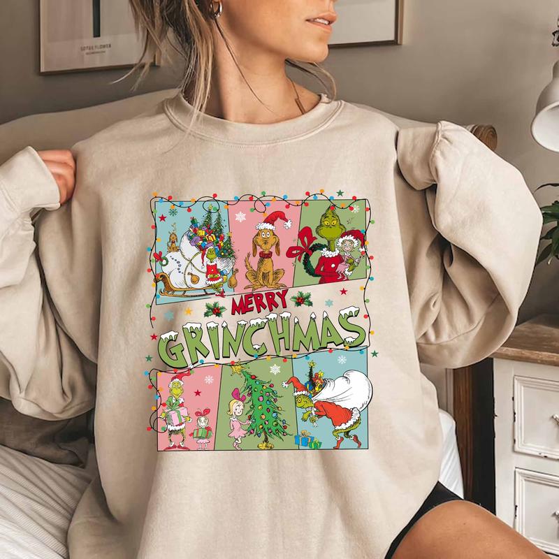 Merry Christmas T-Shirt, Lights Sweatshirt, Christmas Lights T-Shirt, Merry Christmas Shirt Fabric Womenswear