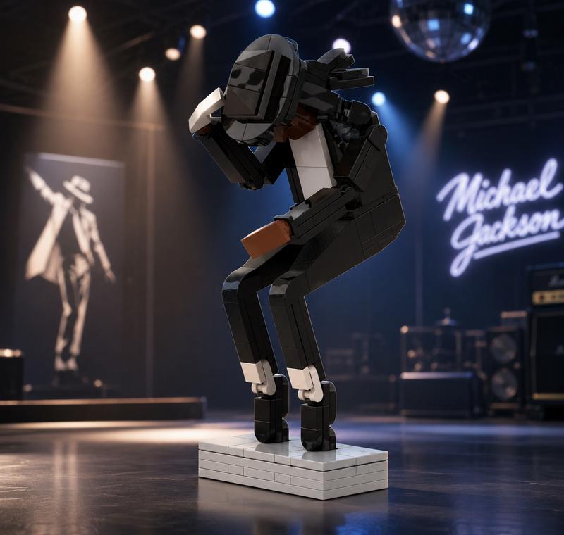 Building Block Toy for Assembling Michael Jackson, Classic Dance Pose Figure, Tribute to a Legendary Icon, Gift for Michael Jackson Fans